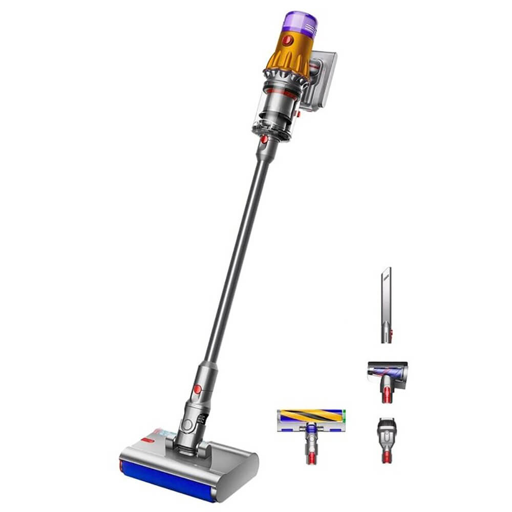Вертикальный пылесос Dyson V12s Detect Slim Submarine, Yellow/Nickel