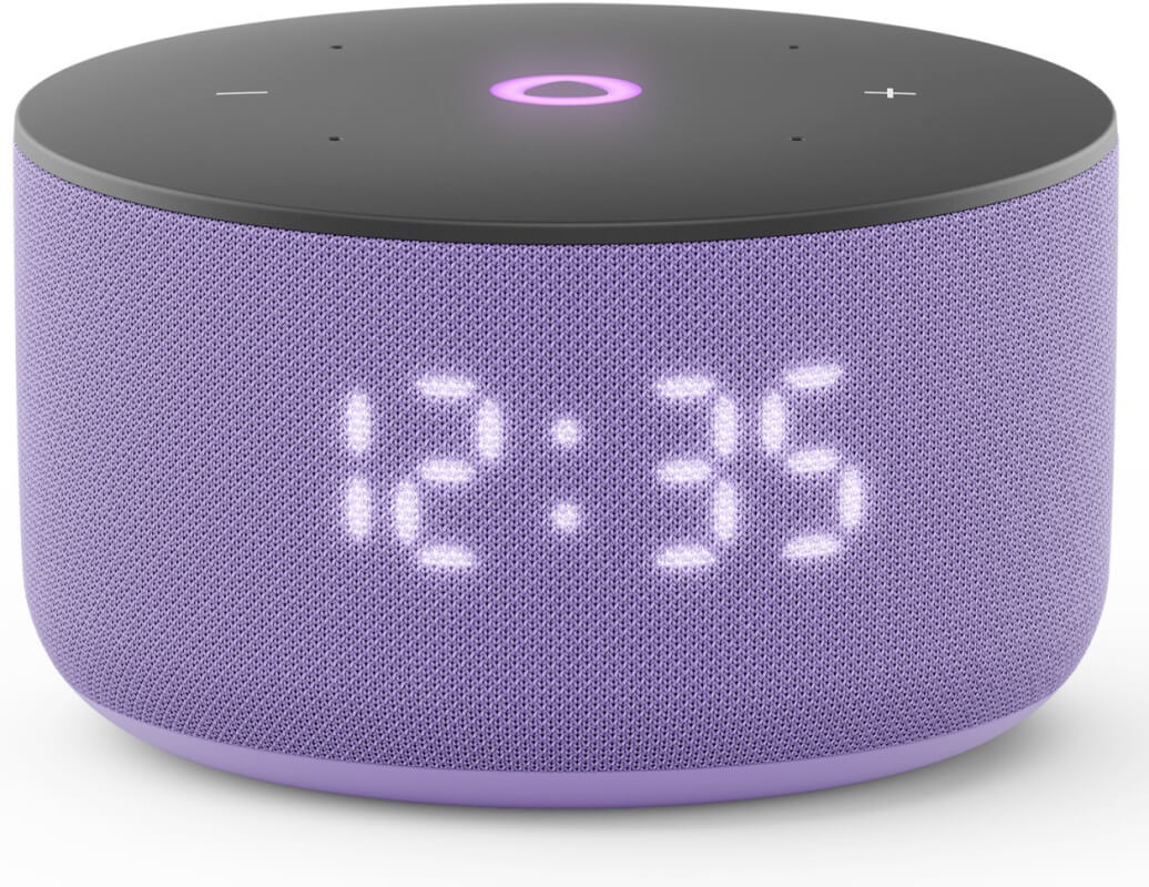 Умная колонка Яндекс Станция Мини 3 с часами, лиловый