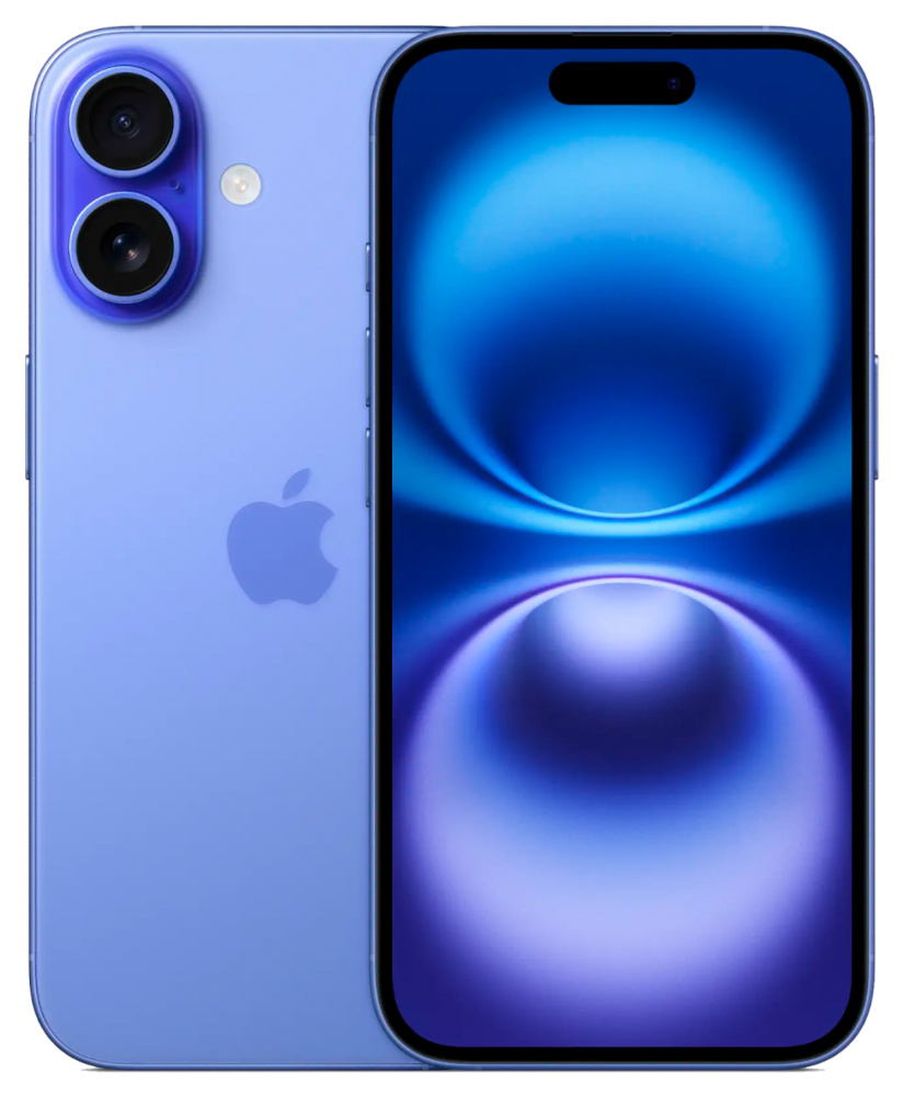 Apple iPhone 16 SIM + eSIM, 128 Гб, Ультрамарин (Без RuStore)