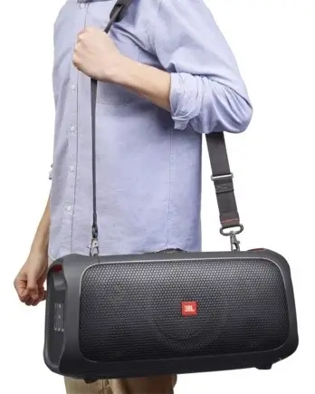 Беспроводная колонка JBL Partybox On-The-Go с двумя микрофонами