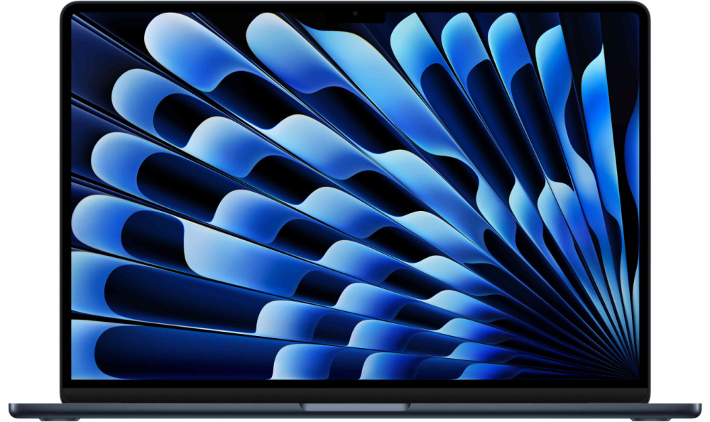 Apple MacBook Air 15" (M5, 2026), 24 Гб/512 Гб, Полуночный черный