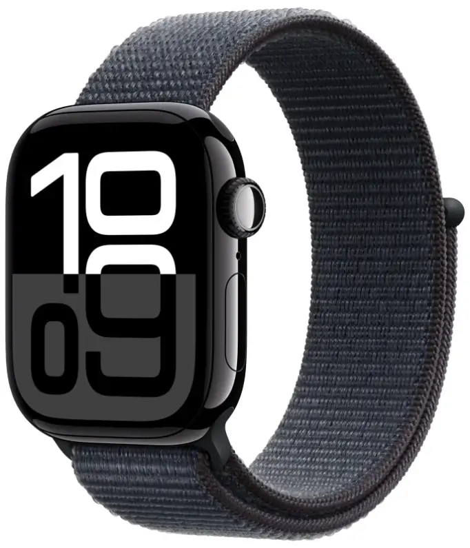 Apple Watch Series 10 46mm Black (тканевый ремешок черный без размера)