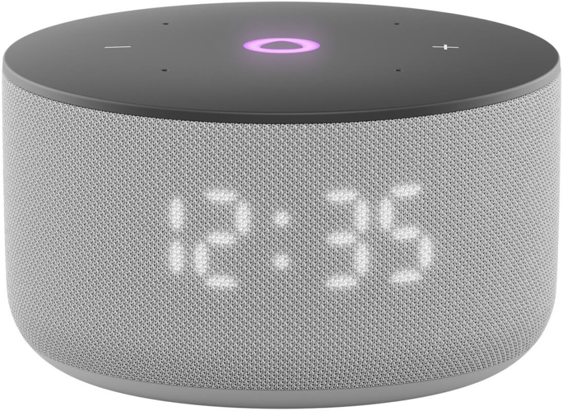 Умная колонка Яндекс Станция Мини 3 с часами, серый