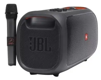 Беспроводная колонка JBL Partybox On-The-Go с двумя микрофонами