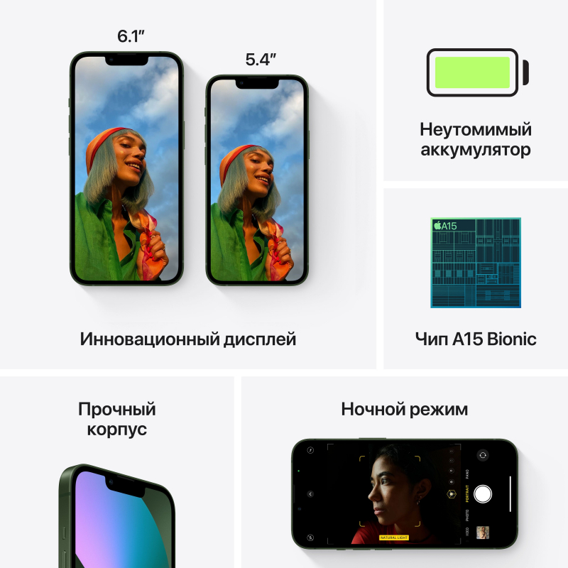 Apple iPhone 13 SIM + eSIM, 128 Гб, Розовый (Без RuStore)