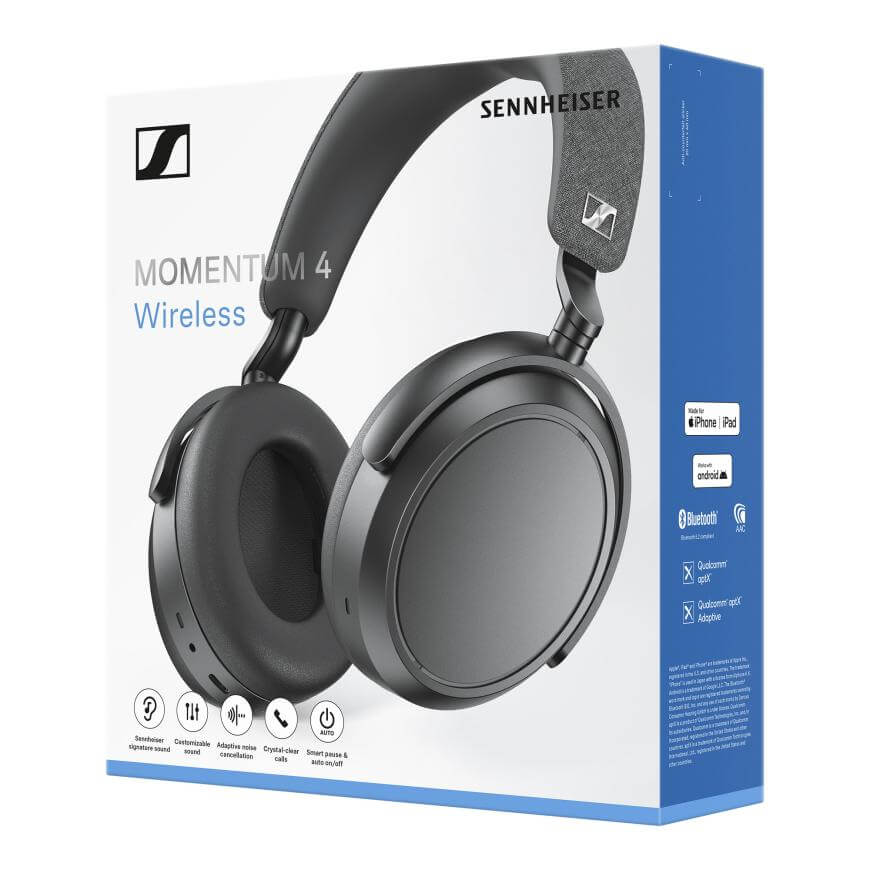 Беспроводные наушники Sennheiser Momentum 4 Wireless, Black