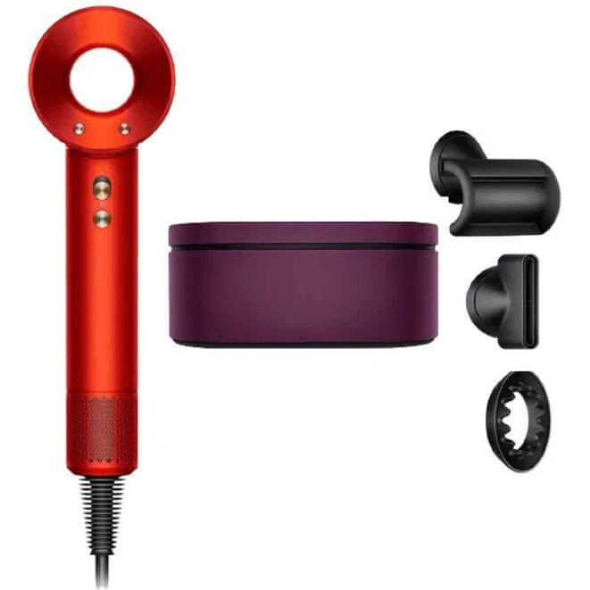 Фен Dyson Supersonic Hair Dryer HD08, Topaz/Orange с кейсом