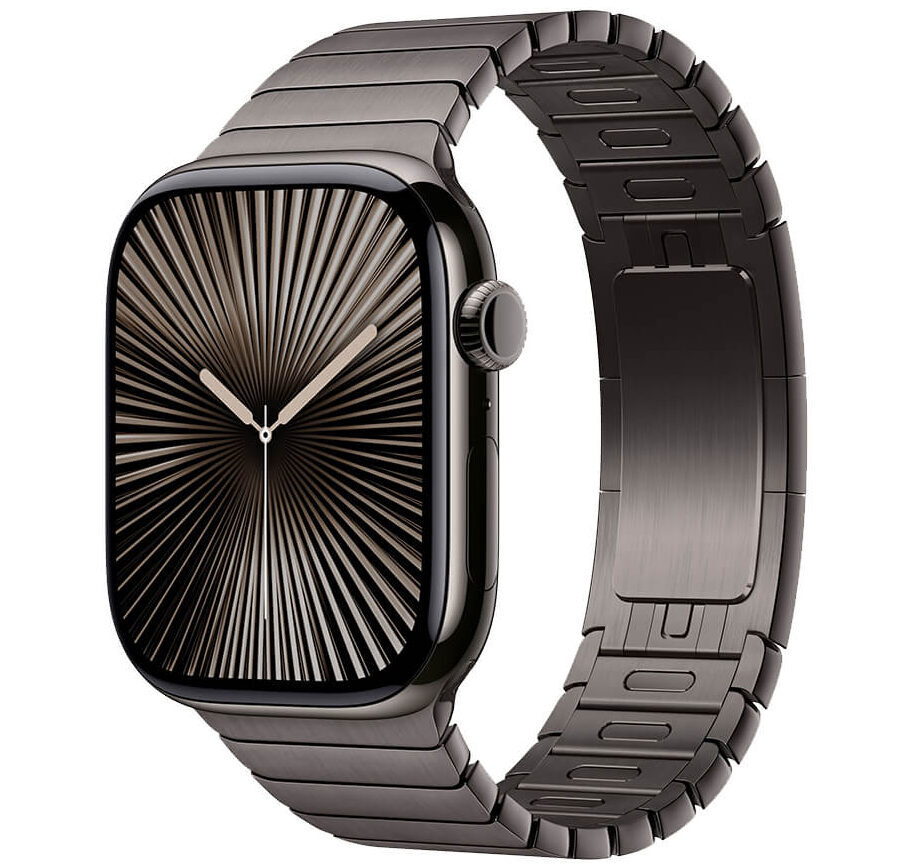 Apple Watch Series 10, 46 мм, корпус из алюминия цвета Графит, ремешок Milanese, цвет графит, M/L