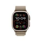 Apple Watch Ultra 2, 49 мм, корпус из титана цвета Серый (Natural Titanium), ремешок Alpine, цвет оливковый, S