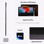 Apple iPad Pro M4 (2024) 11" дюймов, wi-fi, 256 Гб, Чёрный космос (Без RuStore)
