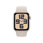 Apple Watch SE, 44 мм, корпус из алюминия цвета Сияющая звезда, ремешок спортивный, цвет сияющая звезда, M/L