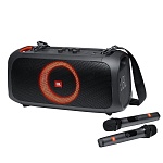Беспроводная колонка JBL Partybox On-The-Go с двумя микрофонами