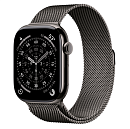 Apple Watch Series 11, 42 мм, корпус из титана цвета Графит, ремешок Milanese, цвет графит