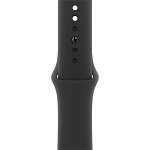 Apple Watch Series 11, 42 мм, корпус из алюминия цвета Чёрный оникс, ремешок спортивный, цвет черный, S/M