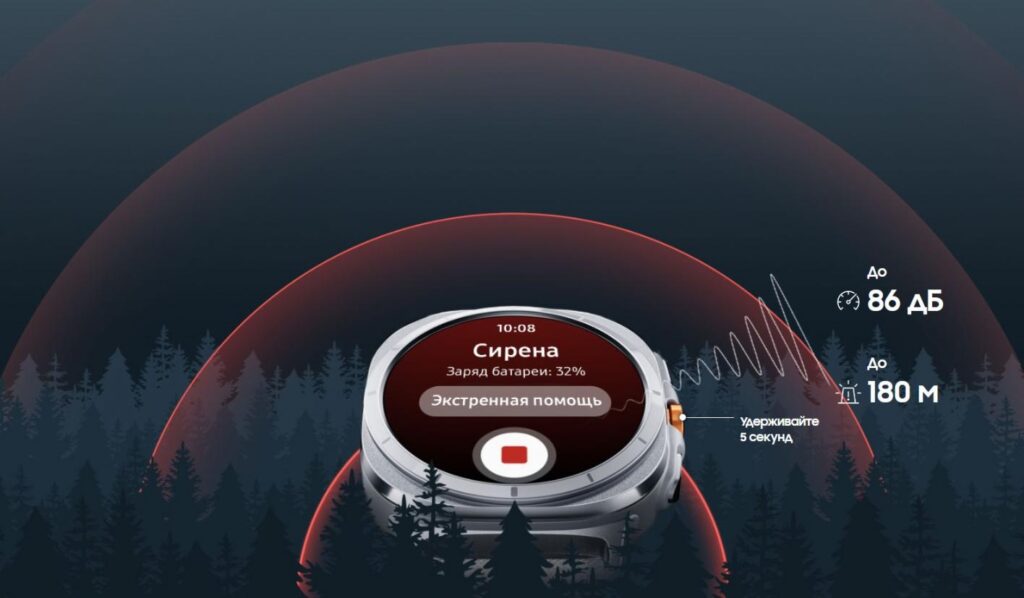 Смарт-часы Samsung Galaxy Watch Ultra 2024 LTE 47 мм, Titanium Silver №7