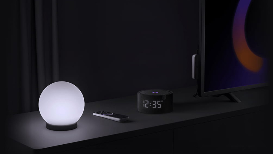 Умная колонка Яндекс Станция Мини 2 с часами, красный гранат №7