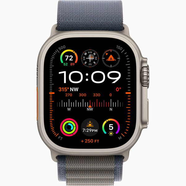 Apple Watch Ultra 2 GPS + Cellular, 49 мм, корпус из титана, ремешок Alpine синего цвета
