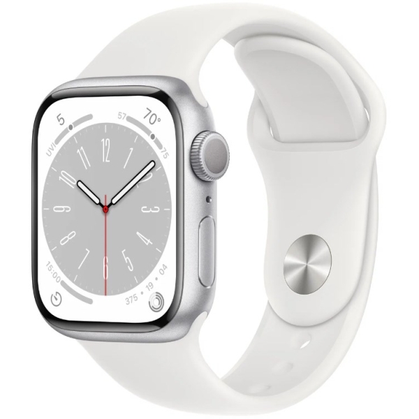 Часы Apple Watch Series 8 45 мм Aluminium Case Cellular, silver/white