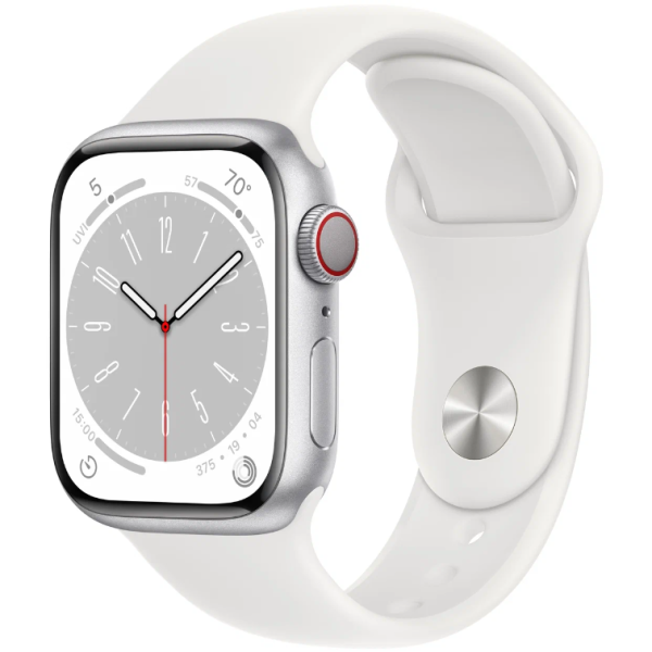 Часы Apple Watch Series 8 41 мм Aluminium Case Cellular, silver/white