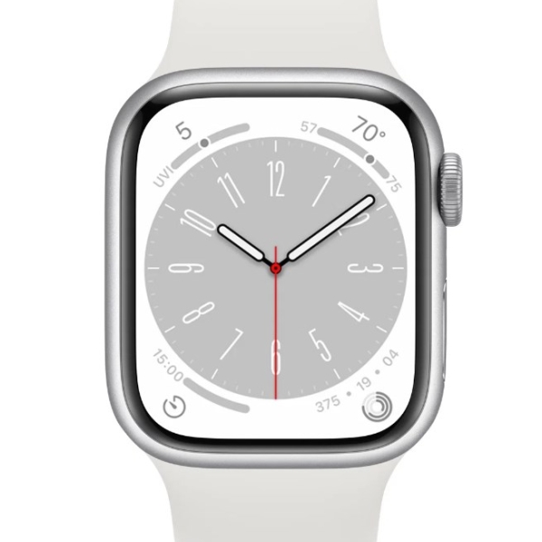 Часы Apple Watch Series 8 45 мм Aluminium Case Cellular, silver/white